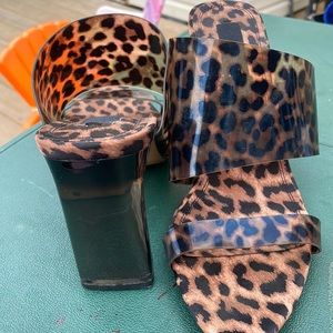 Leopard print Zara heels